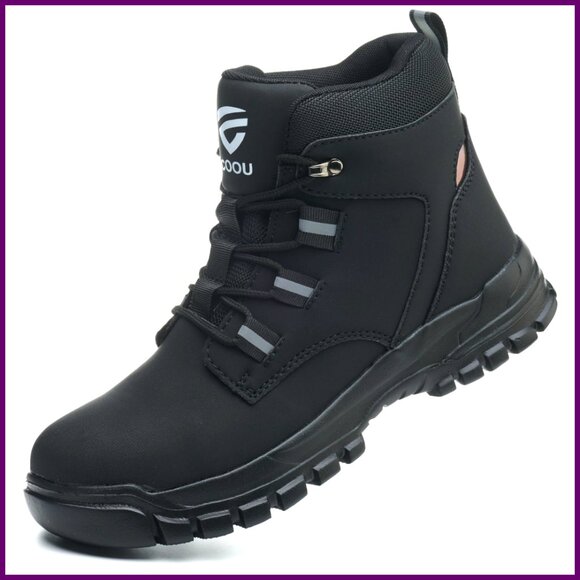 Other - Steel Toe Safety Boots, Slip & Puncture Resistant, Industrial Work Shoes